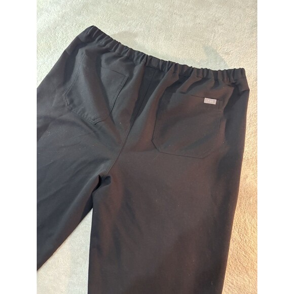 FIGS Technical Collection Scrub Pants Sz XL BLACK STRAIGHT LEG Scrubs Women - Picture 3 of 8